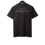 OW washed short-sleeved shirt with hymn and Madonna print on chest