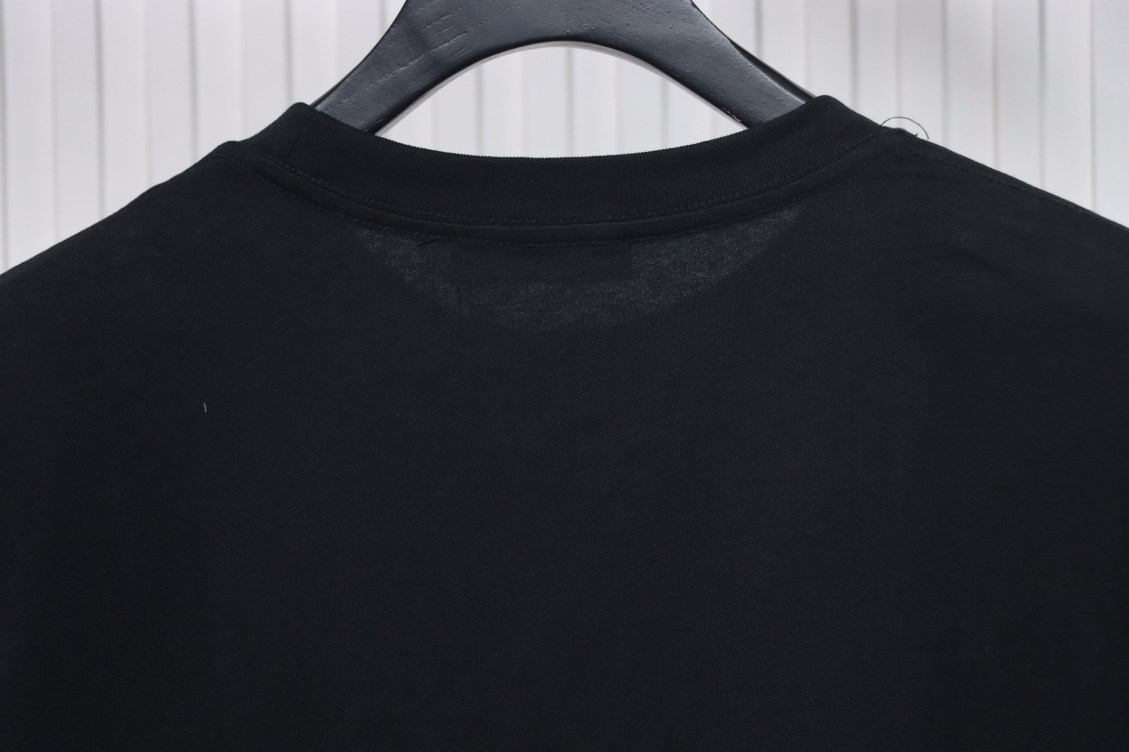 Prada 24ss towel embroidery lettering logo short sleeve T-shirt black