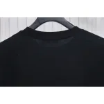 Prada 24ss towel embroidery lettering logo short sleeve T-shirt black