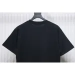 Prada 24ss towel embroidery lettering logo short sleeve T-shirt black