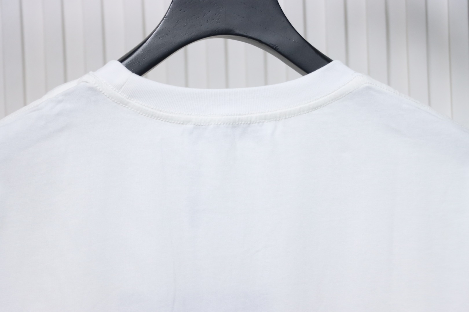 Prada 24ss towel embroidery lettering logo short sleeve T-shirt White