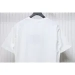 Prada 24ss towel embroidery lettering logo short sleeve T-shirt White