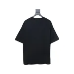 Prada 25ss Overlapping Embroidered Triangle Logo Short Sleeve Black