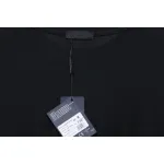 Prada 25ss Overlapping Embroidered Triangle Logo Short Sleeve Black