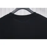 Prada 25ss Overlapping Embroidered Triangle Logo Short Sleeve Black