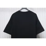 Prada 25ss Overlapping Embroidered Triangle Logo Short Sleeve Black