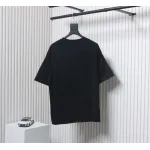 Prada 25ss Overlapping Embroidered Triangle Logo Short Sleeve Black