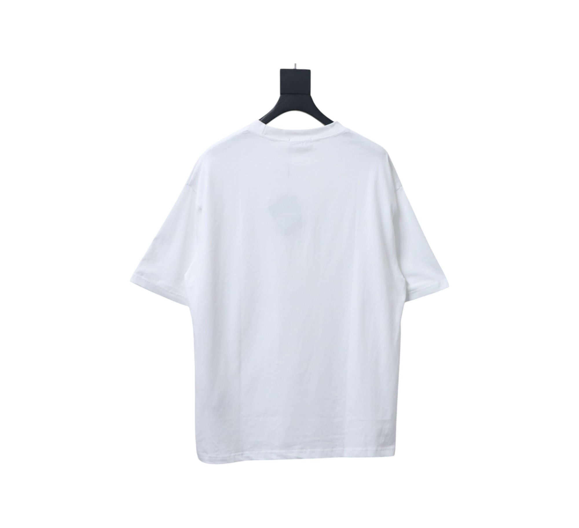 Prada 25ss Overlapping Embroidered Triangle Logo Short Sleeve White