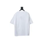 Prada 25ss Overlapping Embroidered Triangle Logo Short Sleeve White