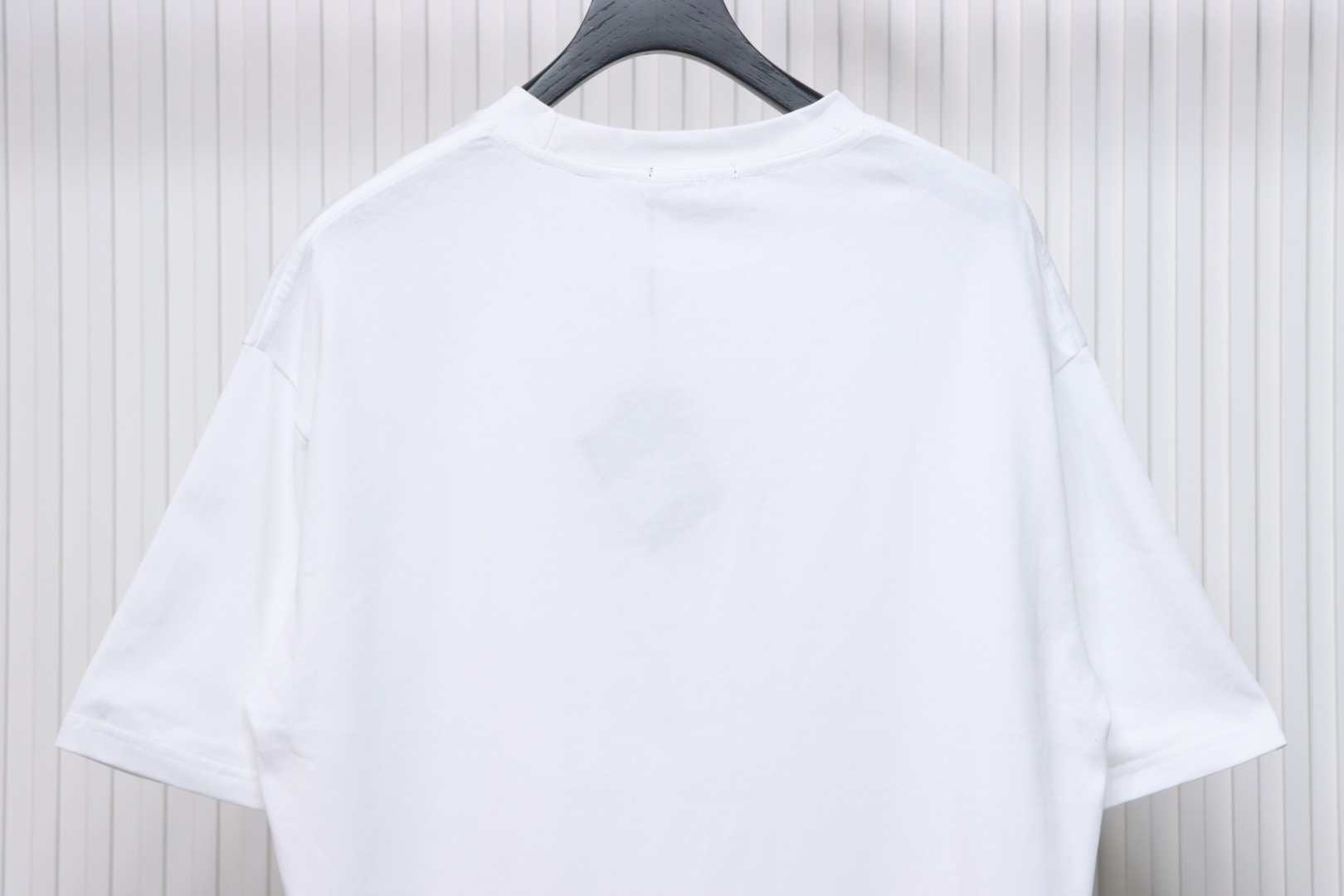 Prada 25ss Overlapping Embroidered Triangle Logo Short Sleeve White