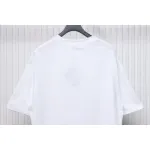 Prada 25ss Overlapping Embroidered Triangle Logo Short Sleeve White