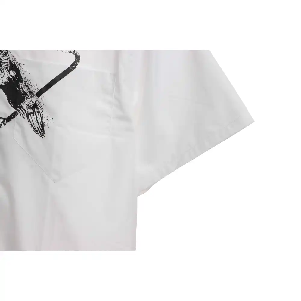 Prada Piranha Print Shirt White