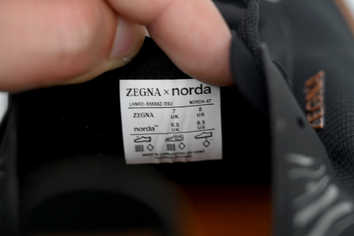  Zegna Black White Brown LHNRD-S5631Z-VSN