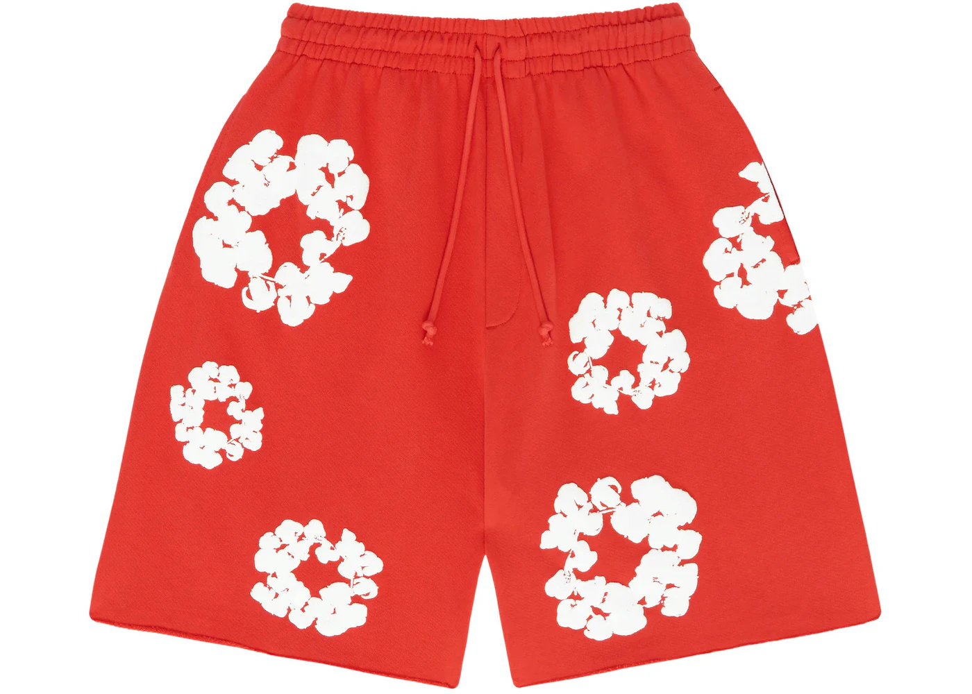 	 Denim Tears The Cotton Wreath Shorts Red