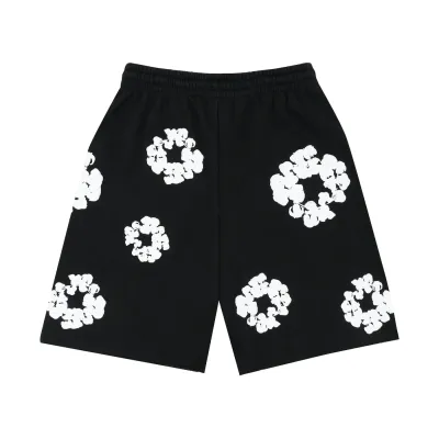 Denim Tears The Cotton Wreath Shorts Black 02