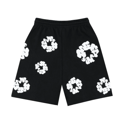 Denim Tears The Cotton Wreath Shorts Black 02