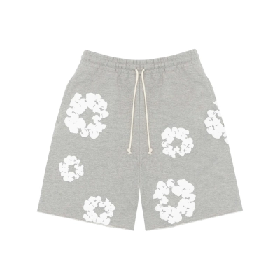 Denim Tears The Cotton Wreath Shorts Grey 01