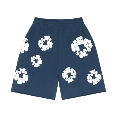 Denim Tears The Cotton Wreath Shorts Navy 02