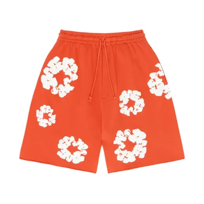 Denim Tears The Cotton Wreath Shorts Orange 01
