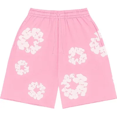 Denim Tears The Cotton Wreath Shorts Pink 01