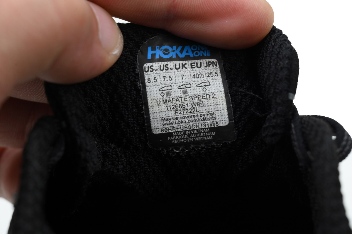 Hoka One One Mafate Speed 2 Black Castlerock 1126851-BCSTL 