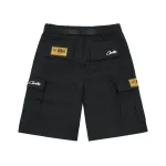 Corteiz Alcatraz Cargo Shorts Black