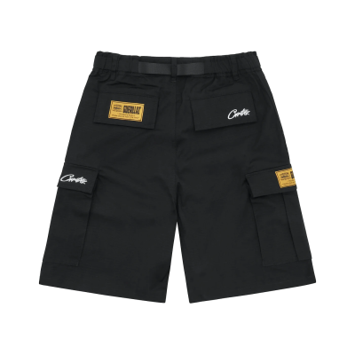 Corteiz Alcatraz Cargo Shorts Black 02