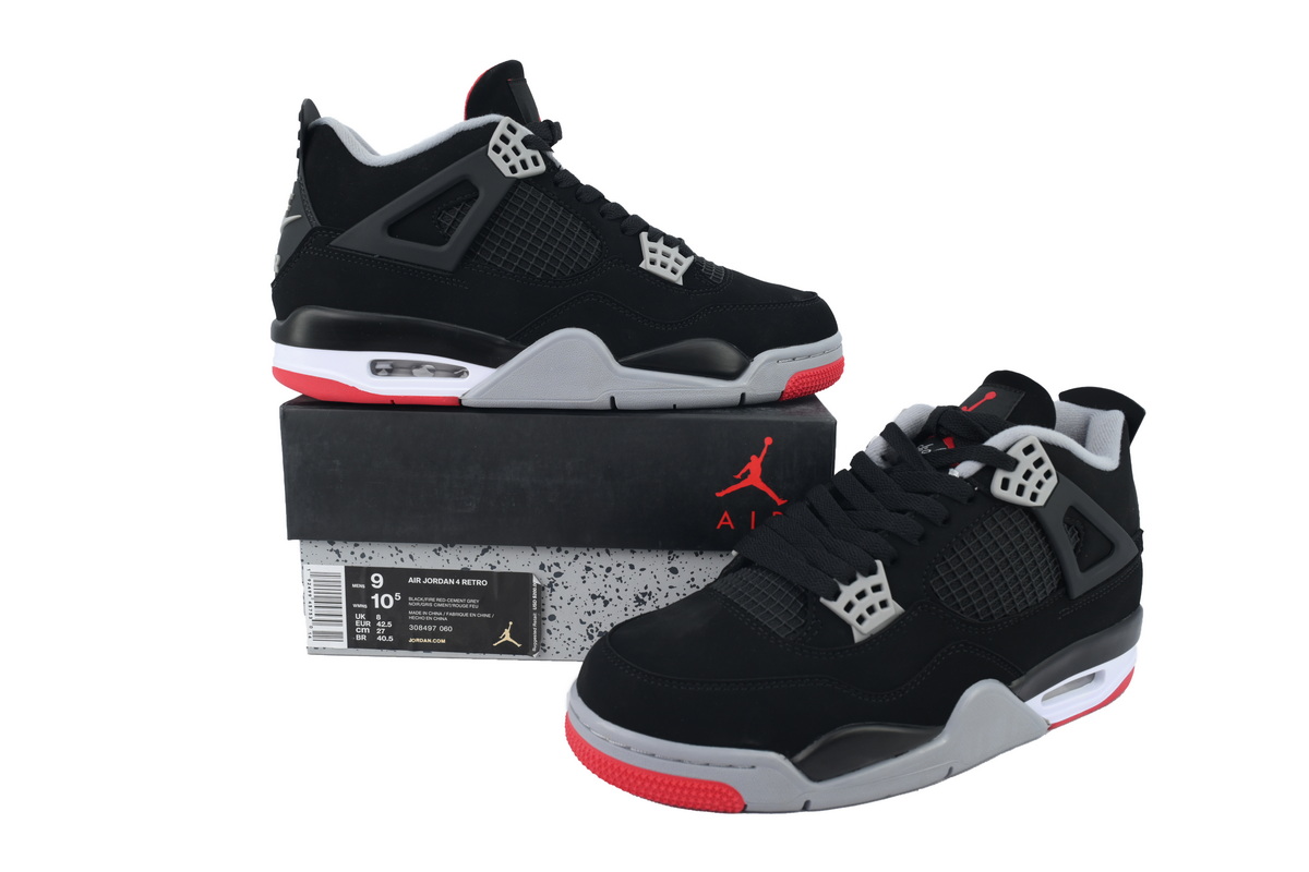Jordan 4 Retro Bred (2019) 308497-060