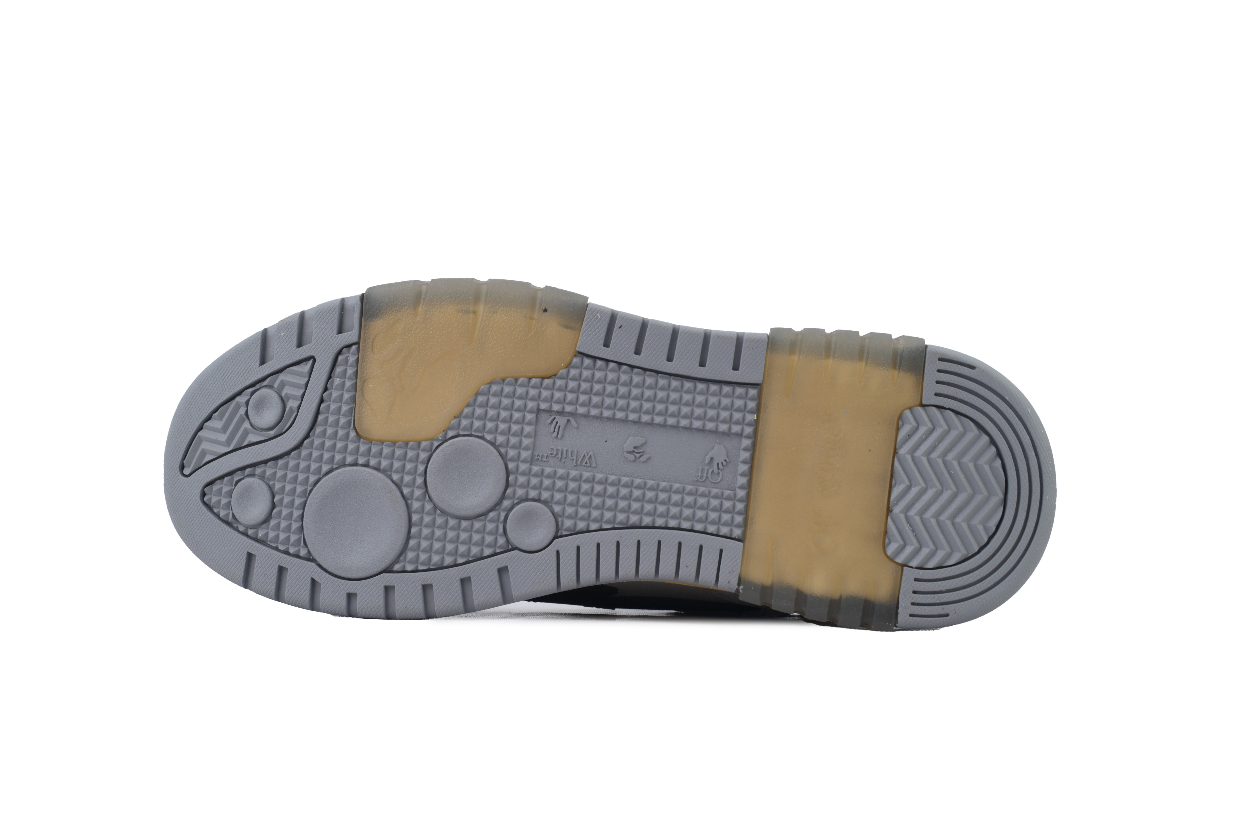 OFF-WHITE Out Of Office OOO Low Tops Light Grey Anthracite OMIA189S 24LEA011 0511