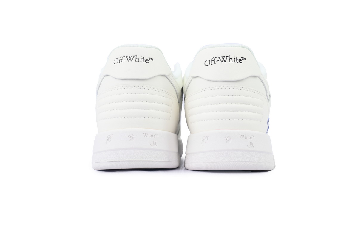 OFF-WHITE Out Of Office OOO Low Tops For Walking White Royal Blue OMIA189F 24LEA006 0145
