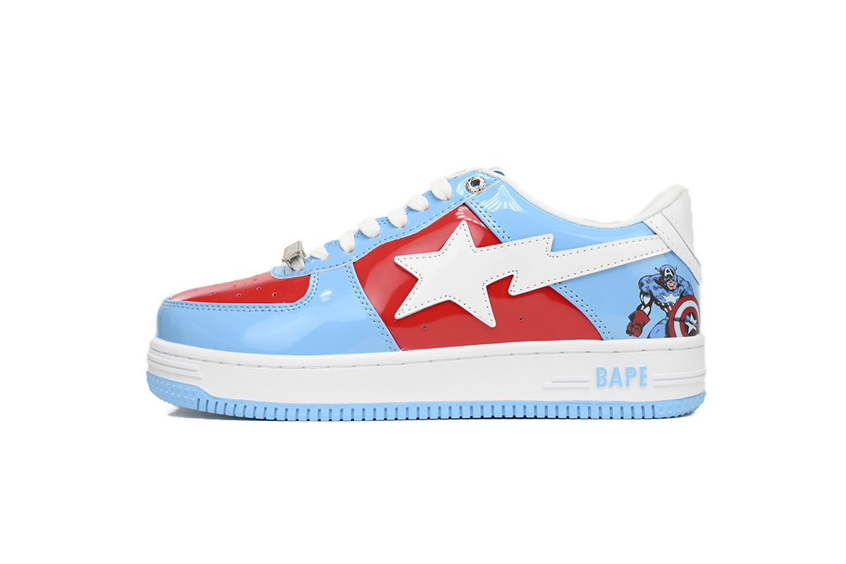 A Bathing Ape Bape Sta Low Captain America 1I73-291-903