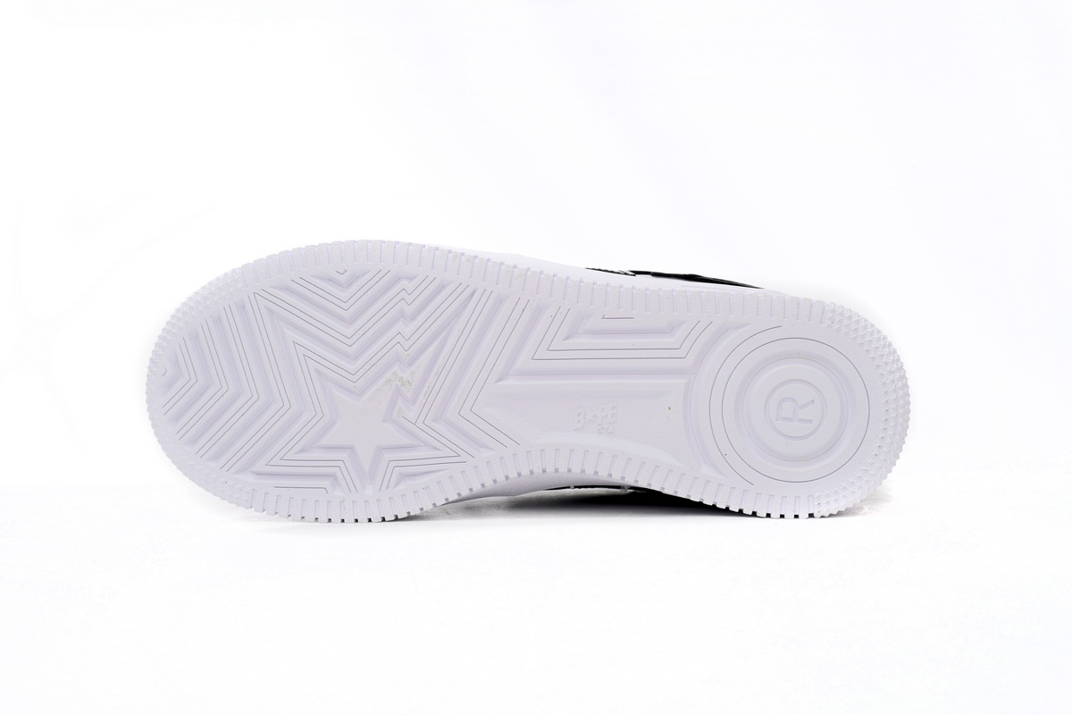 A Bathing Ape Bape Sta Low Black Grey Baolan 1H20 191 046 