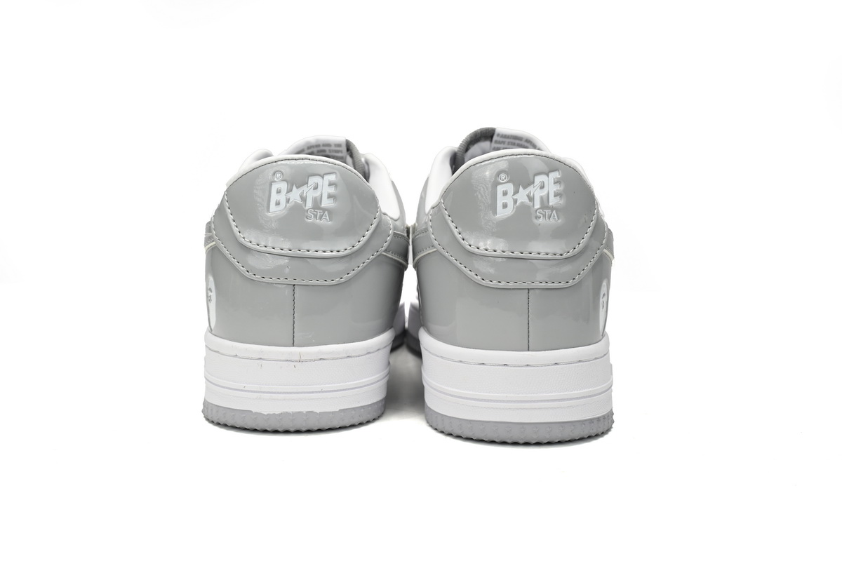 A Bathing Ape Bape Sta Low White Grey Rao Noodles 1170-191-021