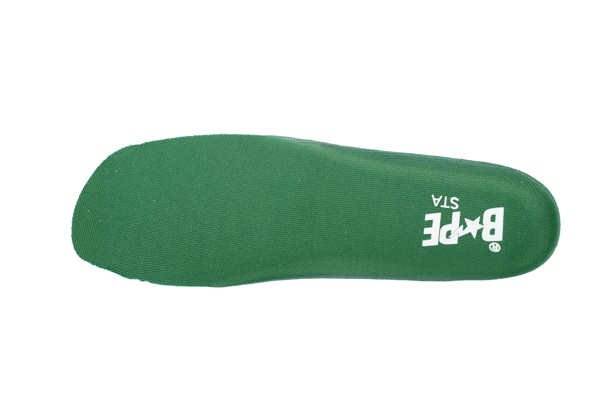 A Bathing Ape Bape Sta Low White Green Star OZXSHM 191 306M