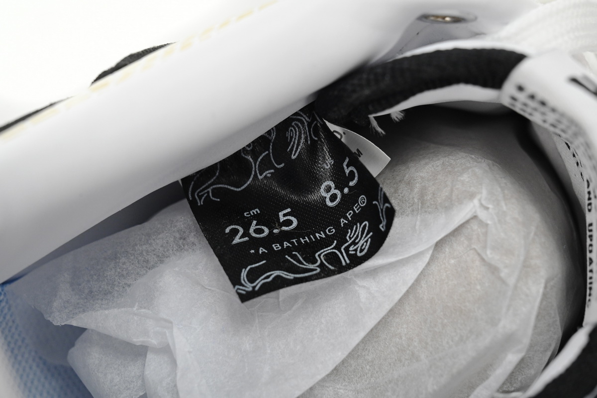 A Bathing Ape Bape Sta Low White Snake Skin Pattern 1I80 191 009