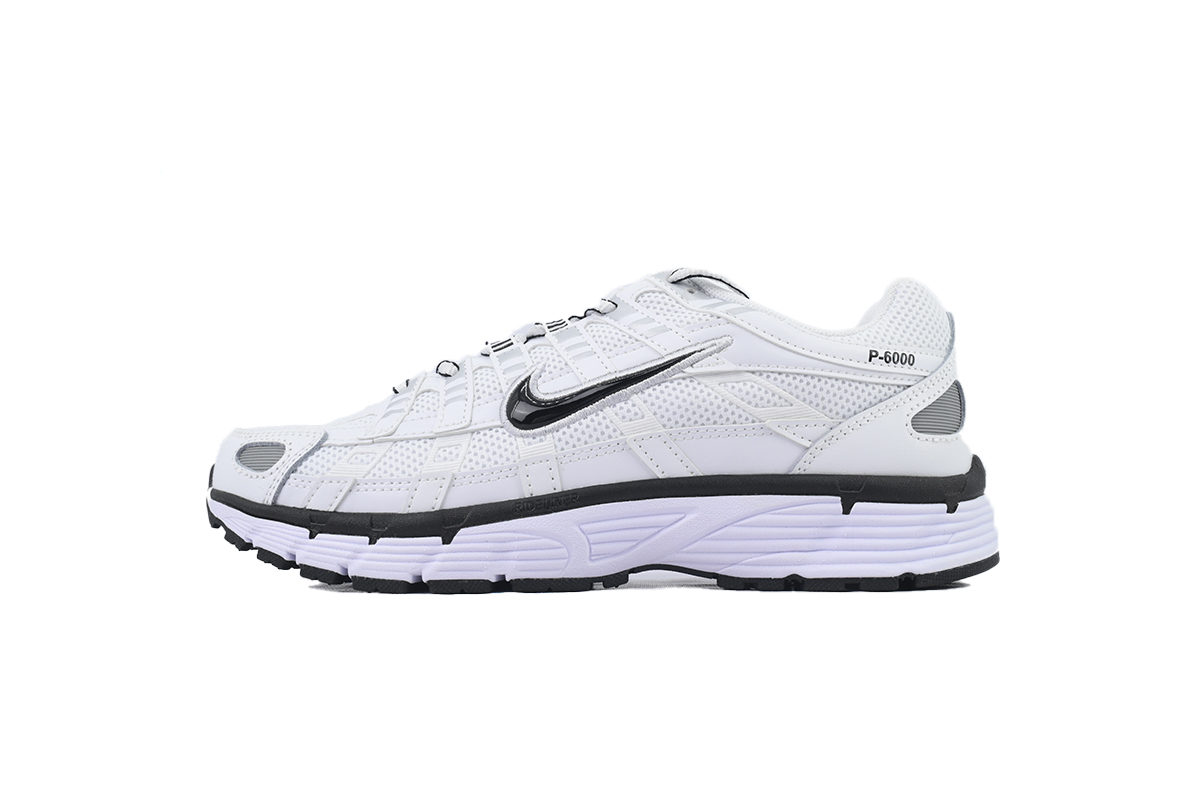 Nike P-6000 White Metallic Silver Black CD6404-107