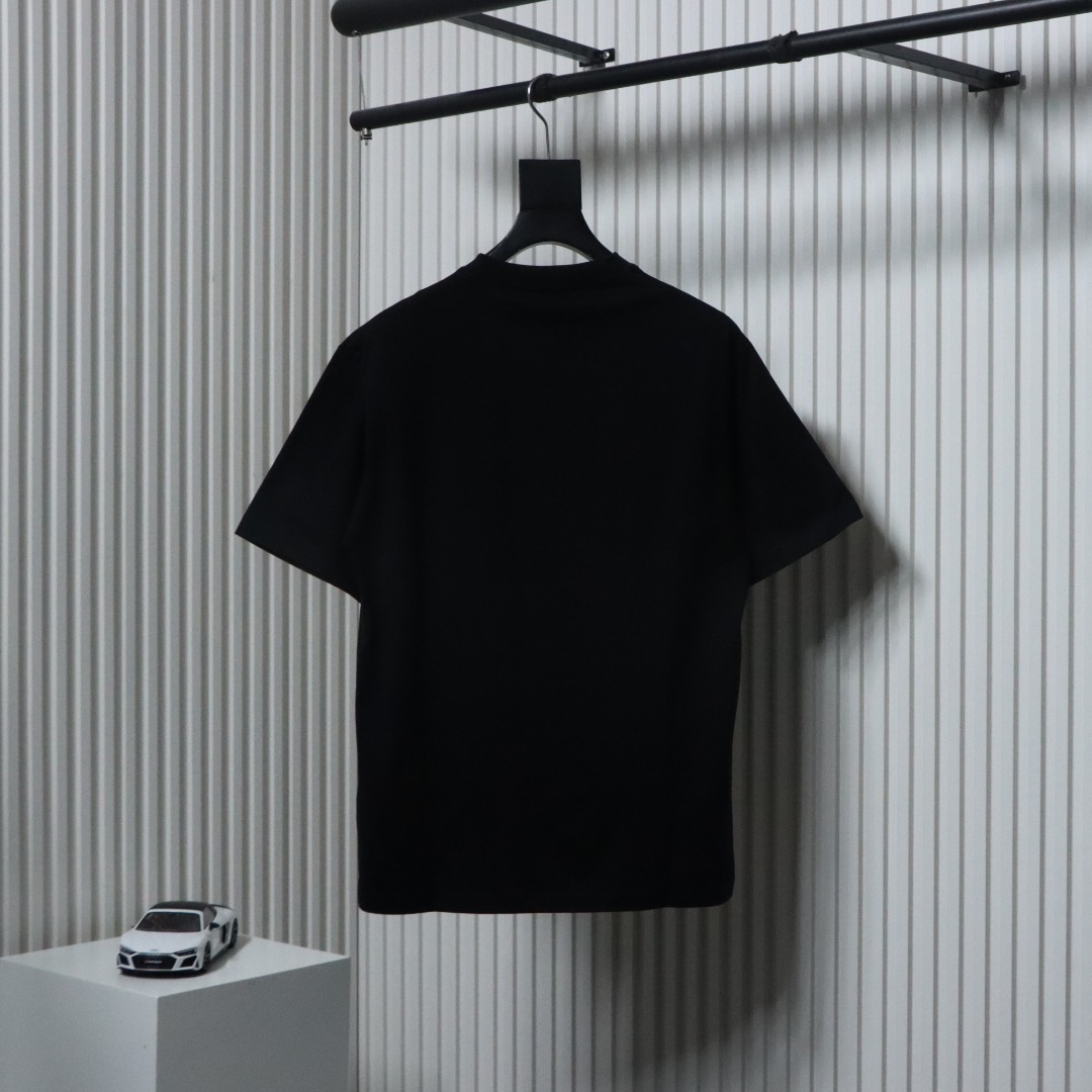 Balenciaga 24ss 1968 Lettering Printed T-shirt Black