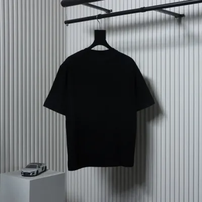 Balenciaga 24ss 3-block Printed T-shirt Black 02