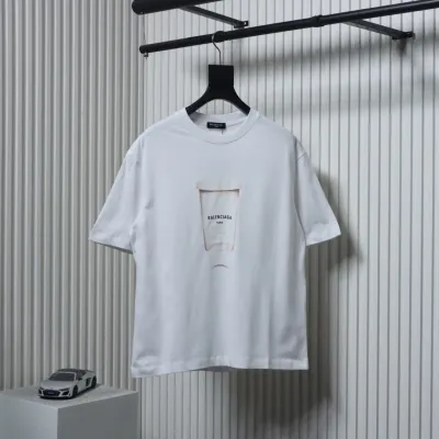 Balenciaga 24ss Beverage Cup Printed T-shirt  01