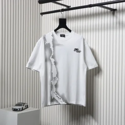 Balenciaga 24ss Double B Graffiti Letter Print T-shirt  01