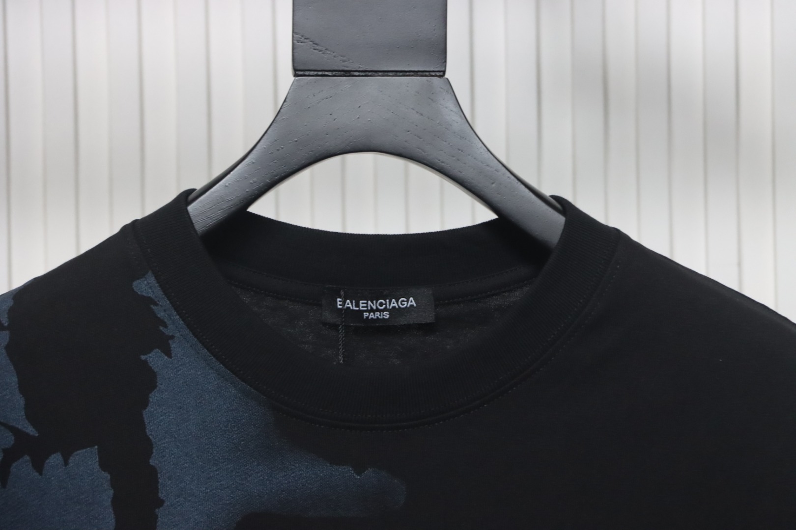 Balenciaga 24ss Double B Graffiti Letter Print T-shirt Black