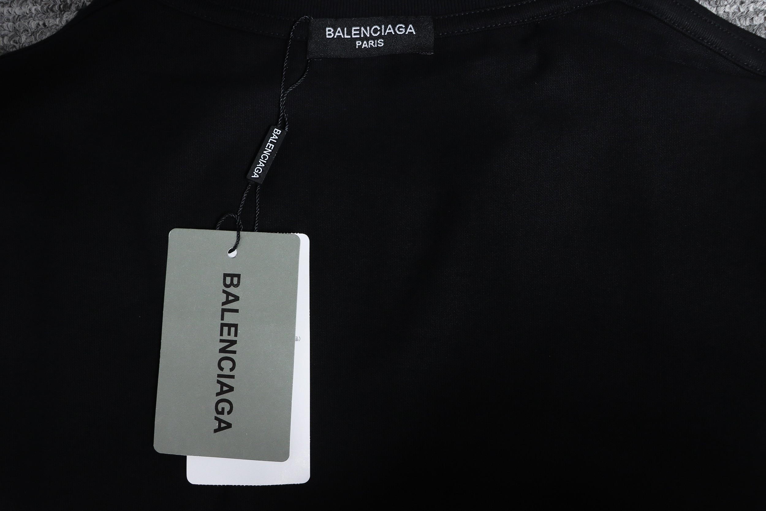 Balenciaga 24ss Pink Letter Print T-shirt Black