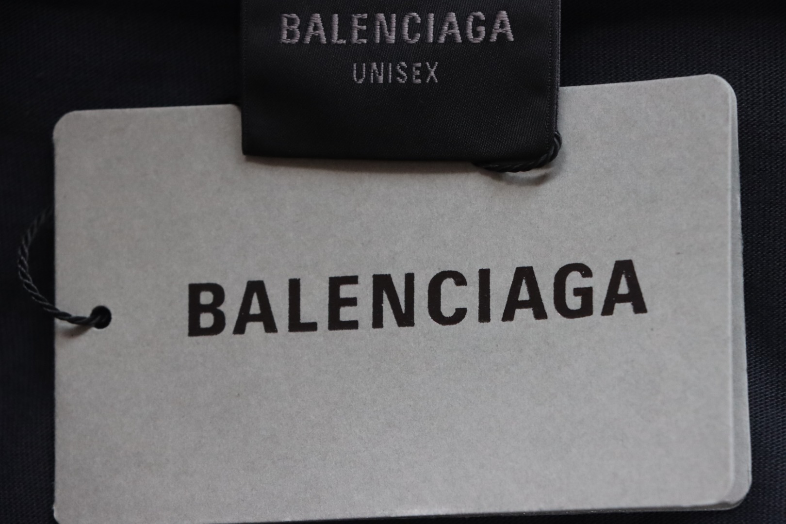 Balenciaga 25ss Bheat Ear Double B Red Label Embroidered Washed T-shirt