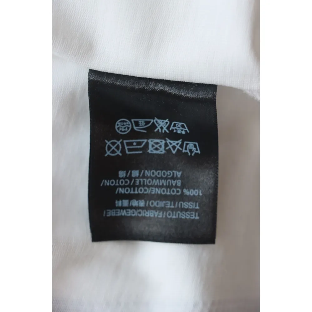 Balenciaga 25ss Dissolved Double B Letters Rhinestone Ripped T-shirt
