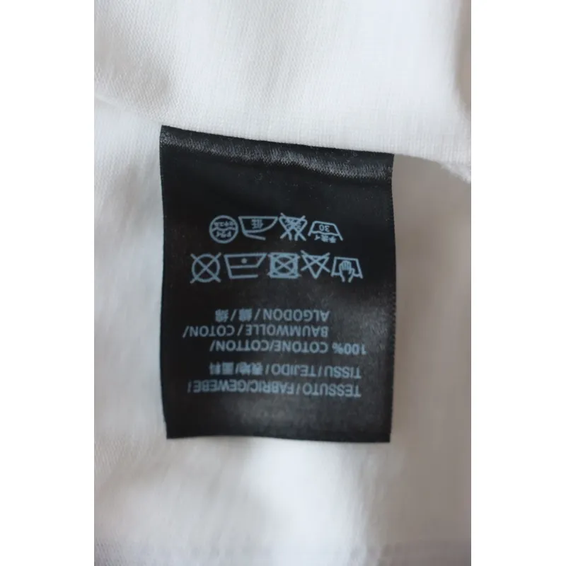 Balenciaga 25ss Dissolved Double B Letters Rhinestone Ripped T-shirt