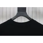 Balenciaga 25ss Dissolved Double B Letters Rhinestone Ripped T-shirt Black