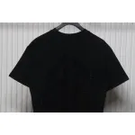 Balenciaga 25ss Dissolved Double B Letters Rhinestone Ripped T-shirt Black