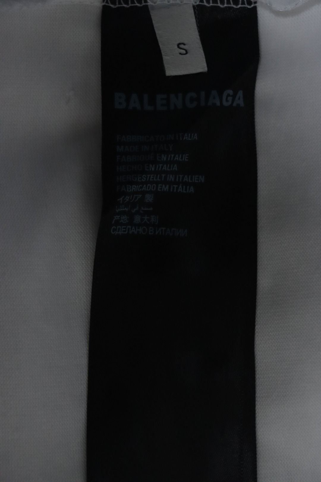 Balenciaga 25SS Embroidered Front and Back Lettering T-shirt 