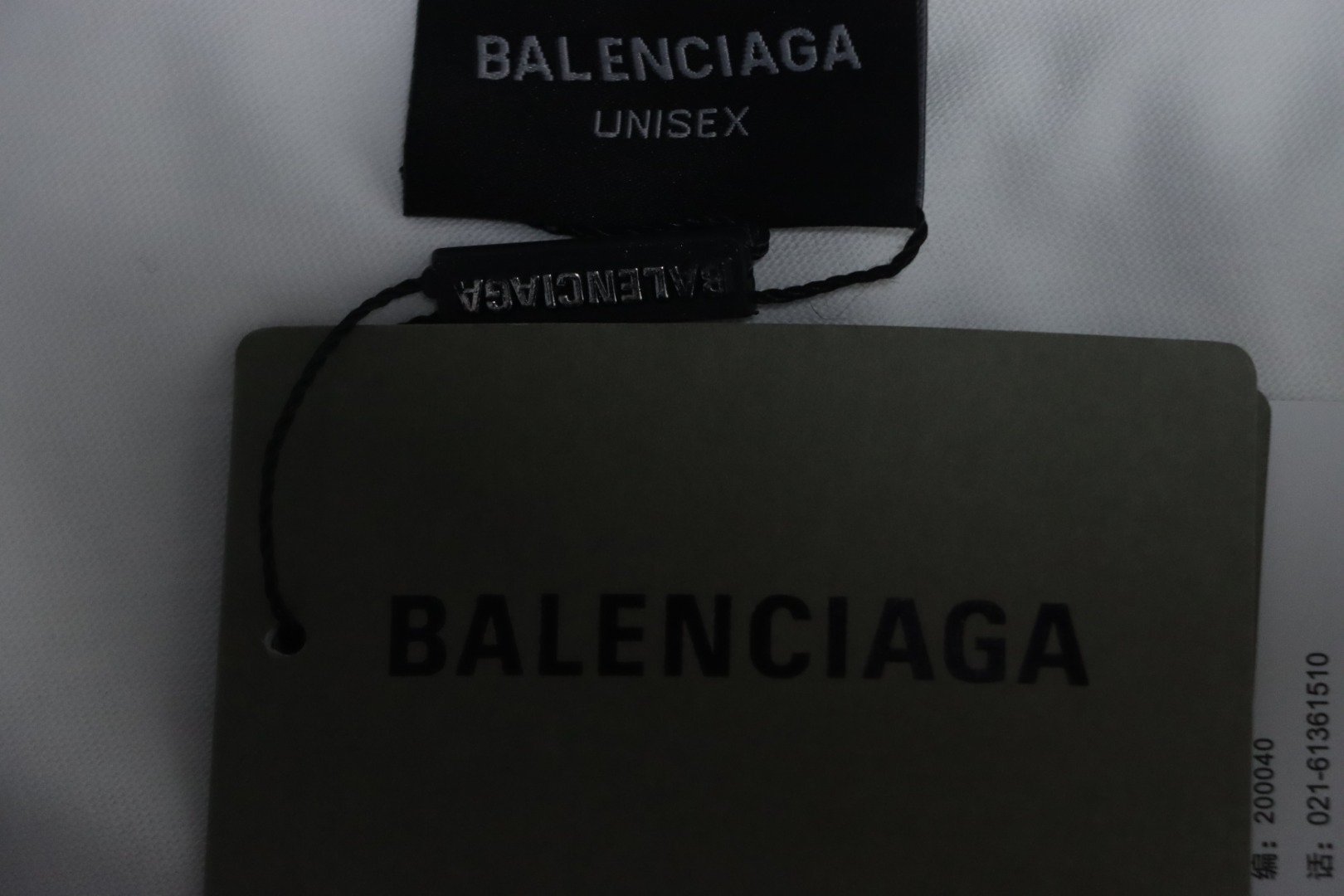 Balenciaga 25SS Embroidered Front and Back Lettering T-shirt 