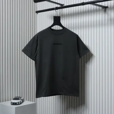 Balenciaga 25SS Embroidered Front and Back Lettering T-shirt  01